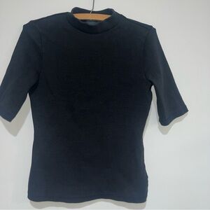 Anthropologie Charcoal Short Sleeve Tee